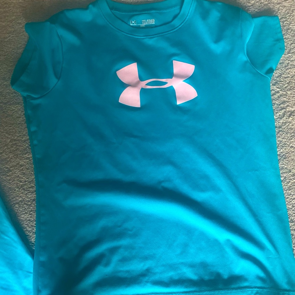 Youth Under Armour Teal Tee, XL